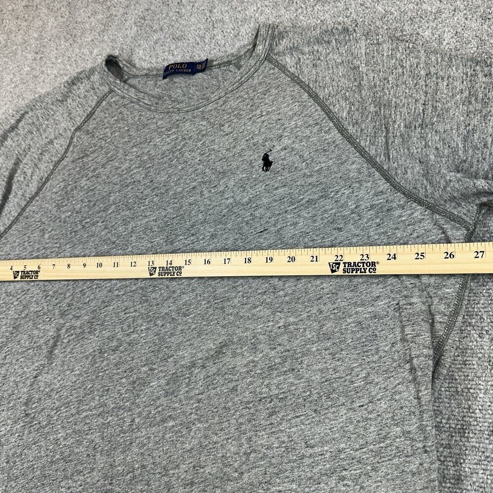Ralph Lauren Sweatshirt Mens XXL 2XL Grey French Terry Pullover Crewneck Pony - Picture 4 of 10